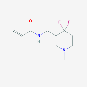 molecular formula C10H16F2N2O B7445702 N-[(4,4-difluoro-1-methylpiperidin-3-yl)methyl]prop-2-enamide 