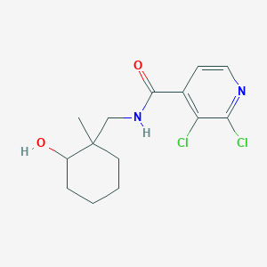 molecular formula C14H18Cl2N2O2 B7445765 2,3-dichloro-N-[(2-hydroxy-1-methylcyclohexyl)methyl]pyridine-4-carboxamide 
