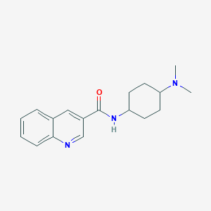 molecular formula C18H23N3O B7446244 N-[4-(dimethylamino)cyclohexyl]quinoline-3-carboxamide 