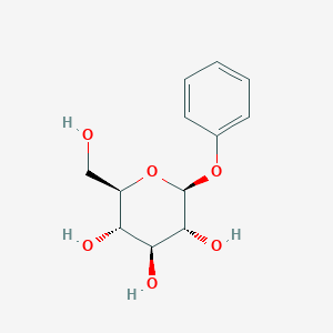 molecular formula C12H16O6 B074478 苯基 β-D-吡喃葡萄糖苷 CAS No. 1464-44-4