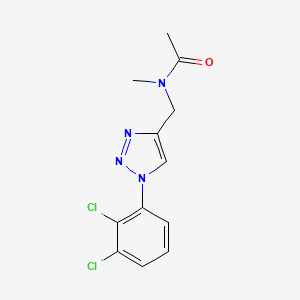 molecular formula C12H12Cl2N4O B7448024 N-[[1-(2,3-dichlorophenyl)triazol-4-yl]methyl]-N-methylacetamide 