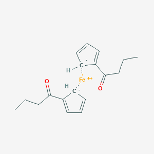molecular formula C18H22FeO2 B074496 1-Cyclopenta-1,3-dien-1-ylbutan-1-one;iron(2+) CAS No. 1274-06-2