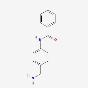 molecular formula C14H14N2O B7451375 N-[4-(Aminomethyl)phenyl]benzamide 