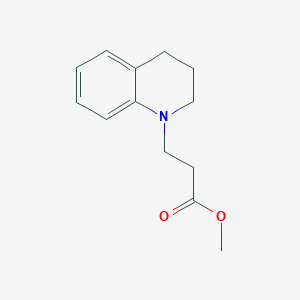 molecular formula C13H17NO2 B7451890 N-[2-(methoxycarbonyl)ethyl]-1,2,3,4-tetrahydroquinoline 