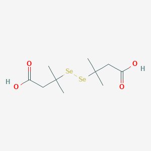 molecular formula C10H18O4Se2 B074529 Butyric acid, 3,3'-diselenobis[3-methyl- CAS No. 1599-27-5