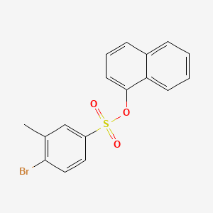 molecular formula C17H13BrO3S B7453913 Naphthalen-1-yl 4-bromo-3-methylbenzenesulfonate 
