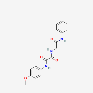 molecular formula C21H25N3O4 B7454224 N-[2-(4-tert-butylanilino)-2-oxoethyl]-N'-(4-methoxyphenyl)oxamide 