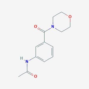 molecular formula C13H16N2O3 B7454399 N-[3-(morpholine-4-carbonyl)phenyl]acetamide 