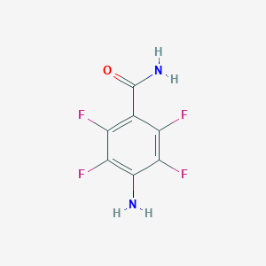 molecular formula C7H4F4N2O B074547 4-Amino-2,3,5,6-tetrafluorobenzamide CAS No. 1548-74-9