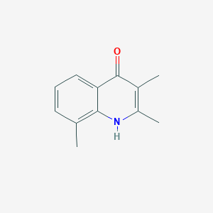 molecular formula C12H13NO B074557 2,3,8-Trimethylquinolin-4(1H)-one CAS No. 1203-47-0