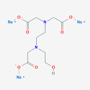 molecular formula C10H15N2Na3O7 B074560 Trisodium;2-[2-[bis(carboxylatomethyl)amino]ethyl-(2-hydroxyethyl)amino]acetate CAS No. 1330-54-7