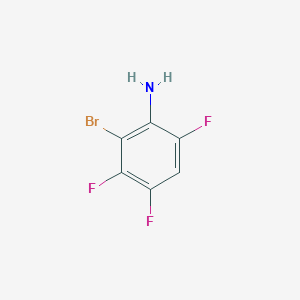 molecular formula C6H3BrF3N B074565 2-Bromo-3,4,6-trifluoroaniline CAS No. 1481-21-6