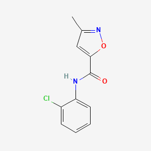molecular formula C11H9ClN2O2 B7457077 N-(2-chlorophenyl)-3-methyl-5-isoxazolecarboxamide 