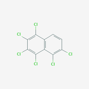 molecular formula C10H2Cl6 B074572 Hexachloronaphthalene CAS No. 1335-87-1
