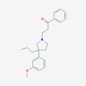 molecular formula C23H29NO2 B074577 1-(2-Benzoylethyl)-3-(m-methoxyphenyl)-3-propylpyrrolidine CAS No. 1507-62-6