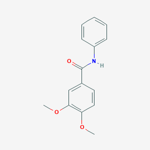molecular formula C15H15NO3 B074582 3,4-dimethoxy-N-phenylbenzamide CAS No. 1522-67-4