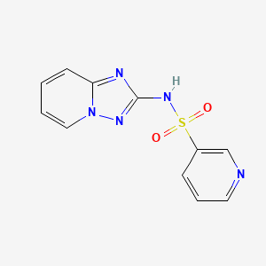 molecular formula C11H9N5O2S B7458226 N-([1,2,4]triazolo[1,5-a]pyridin-2-yl)pyridine-3-sulfonamide 
