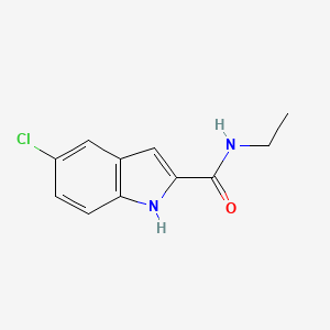 molecular formula C11H11ClN2O B7458412 5-chloro-N-ethyl-1H-indole-2-carboxamide 
