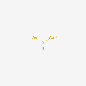 molecular formula Au2S<br>Au2HS B074588 Gold sulfide (Au2S) CAS No. 1303-60-2