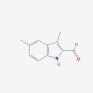 molecular formula C11H11NO B074590 3,5-Dimethyl-1H-indole-2-carbaldehyde CAS No. 1463-67-8