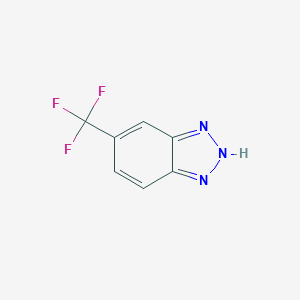 molecular formula C7H4F3N3 B074593 5-(Trifluoromethyl)-1H-1,2,3-Benzotriazole CAS No. 1548-67-0