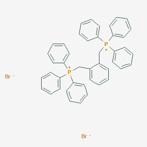 molecular formula C44H38P2+2 B074594 (1,2-Phenylenebis(methylene))bis(triphenylphosphonium) dibromide CAS No. 1519-46-6