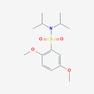 molecular formula C14H23NO4S B7459591 2,5-dimethoxy-N,N-bis(propan-2-yl)benzene-1-sulfonamide 