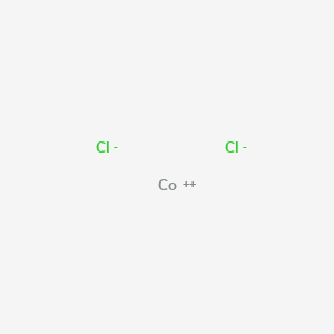 molecular formula CoCl2<br>Cl2Co B074596 Cobalt chloride CAS No. 1332-82-7