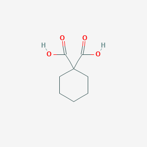 molecular formula C8H12O4 B074598 Cyclohexane-1,1-dicarboxylic acid CAS No. 1127-08-8