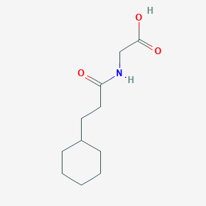 molecular formula C11H19NO3 B7459922 N-(3-Cyclohexylpropionyl)glycine 