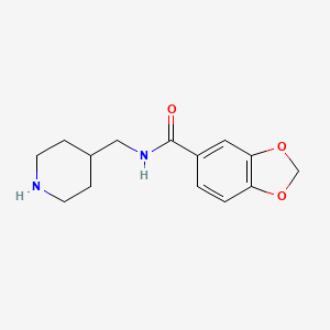 N-(piperidin-4-ylmethyl)-1,3-benzodioxole-5-carboxamide