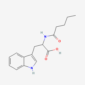 3-(1H-indol-3-yl)-2-(pentanoylamino)propanoic acid