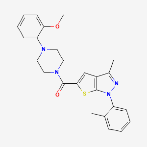 [4-(2-methoxyphenyl)piperazin-1-yl][3-methyl-1-(2-methylphenyl)-1H-thieno[2,3-c]pyrazol-5-yl]methanone