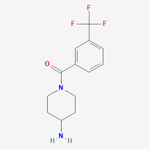(4-Aminopiperidin-1-yl)-[3-(trifluoromethyl)phenyl]methanone