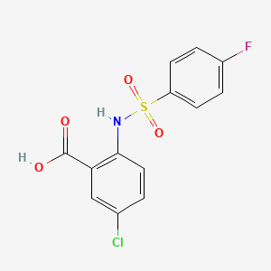 5-Chloro-2-[(4-fluorophenyl)sulfonylamino]benzoic acid
