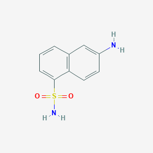 molecular formula C10H10N2O2S B074602 6-aminonaphthalene-1-sulfonamide CAS No. 1206-43-5
