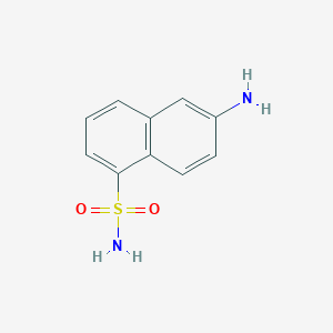 molecular formula C10H10N2O2S B074602 6-Amino-1-naphthalenesulfonamide CAS No. 1206-43-5