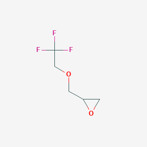 molecular formula C5H7F3O2 B074609 1,2-Epoxy-3-(2,2,2-trifluoroethoxy)-propane CAS No. 1535-91-7