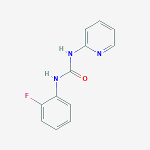 molecular formula C12H10FN3O B7461105 N-(2-FLUOROPHENYL)-N'-(2-PYRIDYL)UREA 