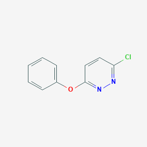 molecular formula C10H7ClN2O B074615 3-Chloro-6-phenoxypyridazine CAS No. 1490-44-4