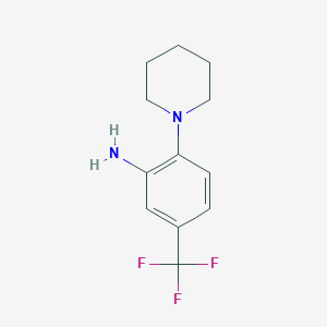 molecular formula C12H15F3N2 B074621 2-(哌啶-1-基)-5-(三氟甲基)苯胺 CAS No. 1496-40-8
