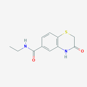 molecular formula C11H12N2O2S B7462136 N-ethyl-3-oxo-4H-1,4-benzothiazine-6-carboxamide 