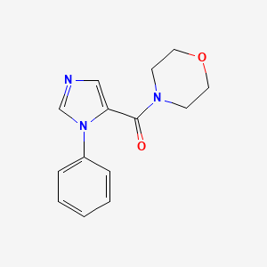 molecular formula C14H15N3O2 B7462513 Morpholin-4-yl-(3-phenylimidazol-4-yl)methanone 