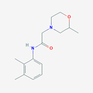 molecular formula C15H22N2O2 B7462557 N-(2,3-dimethylphenyl)-2-(2-methylmorpholin-4-yl)acetamide 