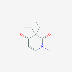 molecular formula C10H15NO2 B074626 3,3-Diethyl-1-methylpyridine-2,4(1H,3H)-dione CAS No. 1130-18-3