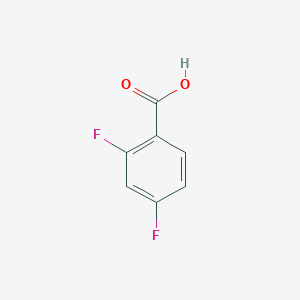 molecular formula C7H4F2O2 B074628 2,4-二氟苯甲酸 CAS No. 1583-58-0