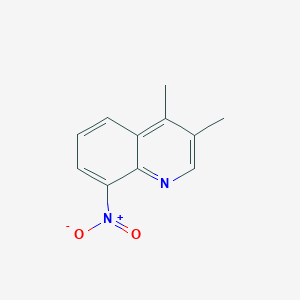 molecular formula C11H10N2O2 B074631 3,4-二甲基-8-硝基喹啉 CAS No. 1531-20-0
