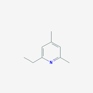 molecular formula C9H13N B074638 吡啶，2-乙基-4,6-二甲基- CAS No. 1124-35-2
