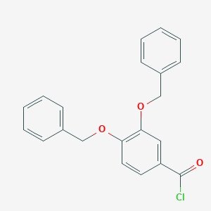 molecular formula C21H17ClO3 B074641 3,4-Bis(benzyloxy)benzoyl chloride CAS No. 1486-54-0
