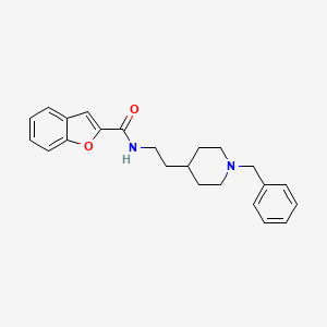 molecular formula C23H26N2O2 B7464128 N-[2-(1-benzylpiperidin-4-yl)ethyl]-1-benzofuran-2-carboxamide 